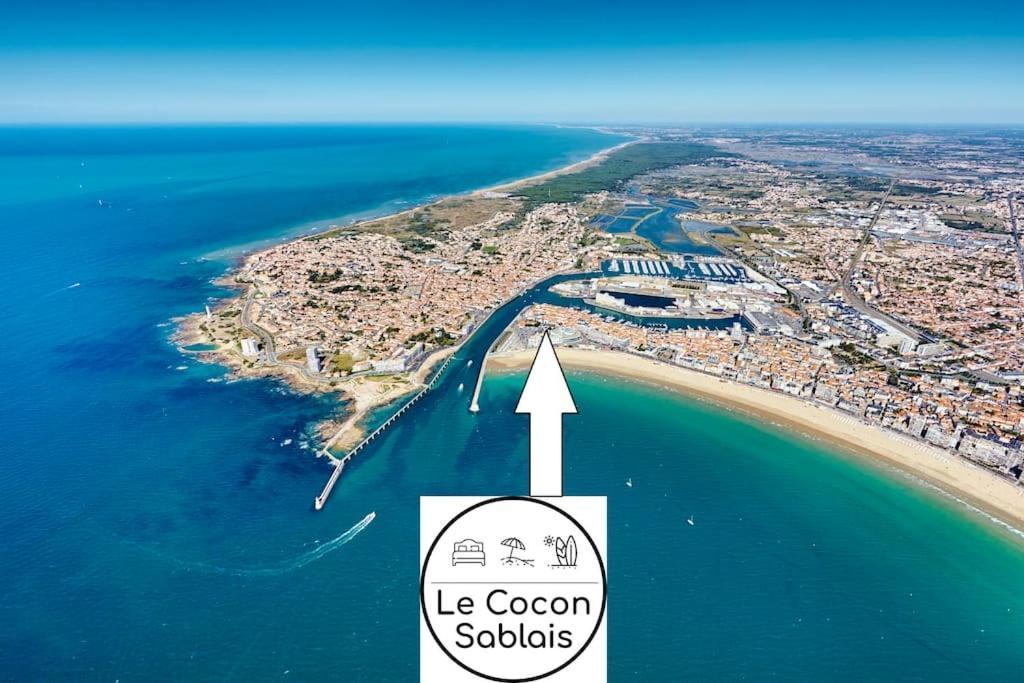 Tiny Studio Terrasse, Hypercentre La Plage A 2 Pas ! เลส์ซาบล์-โดล็อนน์ ภายนอก รูปภาพ